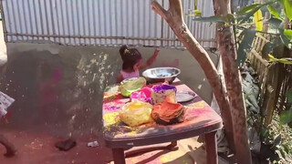 7. Gaon Ki Jabardast Holi Putai video/family with Holi video/Holi vlog 2023/happy holi/Holi putai