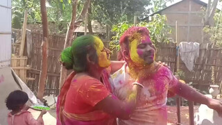 2. Gaon Ki Jabardast Holi Putai video/family with Holi video/Holi vlog 2023/happy holi/Holi putai