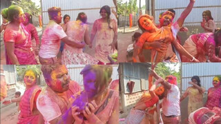 Gaon Ki Jabardast Holi Putai video/family with Holi video/Holi vlog 2023/happy holi/Holi putai