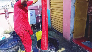 6. bed sheet change & clothes wash vlog ????