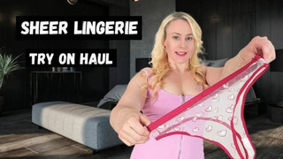 SHEER second hand lingerie try on haul