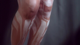 7. Body Painted with White Ink