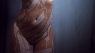 9. Body Painted with White Ink