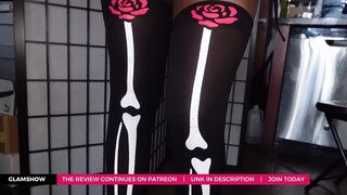 7. Dakota’s Spooky Halloween: Trying on Skeleton Stockings | STOCKINGS SHOWCASE & REVIEW