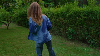 9. Coffee and wet jeans in nature … #wetlook #model #jeans