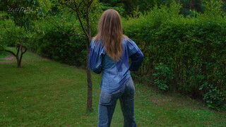 10. Coffee and wet jeans in nature … #wetlook #model #jeans