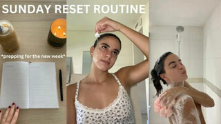 SUNDAY RESET ROUTINE | preparing for a new week *cleaning, organizing & relaxing*