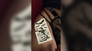 2. Best Creative Temporary Tattoos: Helloween Cat spec.