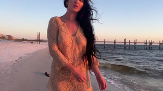 7. Beach sunset shoot with Art model Mattie