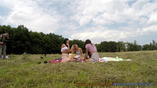 7. No Panty No Bra Try on turns into Twister Girls Miniskirt Skirts Outdoor Party Bottom Backstage Cam