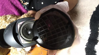 10. Cleaning black twin speaker for party to next time