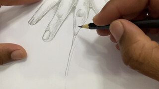 6. Pencil drawing/How to draw a beautiful finger #drawingtutorial #drawingforbeginners #pencildrawing