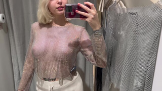 6. See-Through Try On Haul | Transparent Lingerie and Clothes | Try-On Haul At The Mall #18