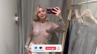 7. See-Through Try On Haul | Transparent Lingerie and Clothes | Try-On Haul At The Mall #18