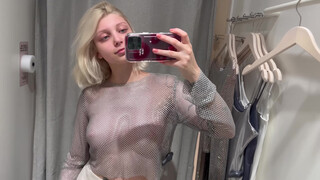 9. See-Through Try On Haul | Transparent Lingerie and Clothes | Try-On Haul At The Mall #18