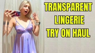 See-Through Try On Haul | Transparent Lingerie and Clothes | Try-On Haul At The Mall #20