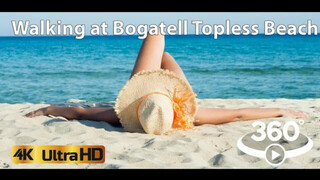 Walking at Bogatell Topless beach, in Barcelona with Chill Music #VR 4K #video360 Day 21/05/2022