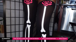 7. Dakota’s Spooky Halloween: Trying on Skeleton Stockings | STOCKINGS SHOWCASE & REVIEW #2