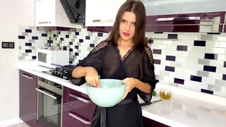 8. See Through Sexy girl cooking | Make Breakfast with me | transparent