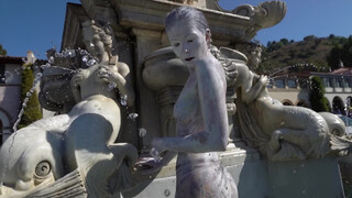 10. Body Painted Statue at the Fountain