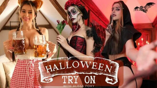 HALLOWEEN OUTFITS TRY ON | Witch and Santa Muerte Cosplay