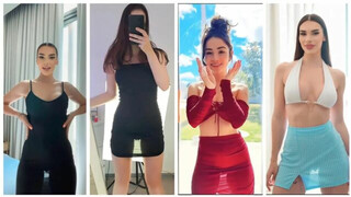 Collection of the girl without underwear and the see-through dress. #5