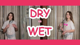 Dry vs Wet: See-through Try on Haul and Transparent Fabric Test – TShirt Test