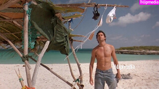 9. English Actress Kelly Brook Film Survival Island Three 2005 Beach Scene