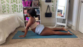 2. STRETCHING MY BODY AT HOME