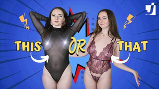 Transparent Lingerie Try On Haul: See through fashion Trends