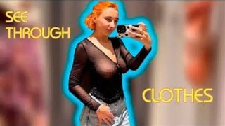 Try On Haul: See-through Clothes and Fully Transparent Women Lingerie | Very revealing! #3