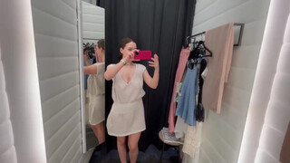 4. Transparent and Seethrough Clothes and Lingerie Try On haul At the mall #3