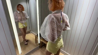 4. Try On Haul Completely See Through Transparent Lingerie and Clothes At The Mall