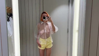 5. Try On Haul Completely See Through Transparent Lingerie and Clothes At The Mall