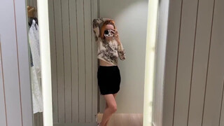 8. Try On Haul Completely See Through Transparent Lingerie and Clothes At The Mall