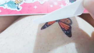 8. Butterfly temporary tattoo