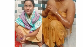 Indian housewife bathing vlog/Indian beauti bathing vlog/Desi style bathing/fashion Lady