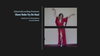 1. SHEER Robe TRY ON Haul From Walmart | EtherealLoveBug