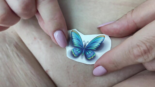 4. Temporary Tattoo – Beautiful blue Butterfly