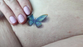 8. Temporary Tattoo – Beautiful blue Butterfly