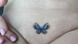 9. Temporary Tattoo – Beautiful blue Butterfly