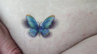 10. Temporary Tattoo – Beautiful blue Butterfly