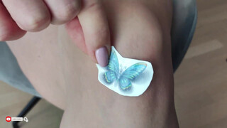 2. Temporary Tattoo – Beautiful blue Butterfly