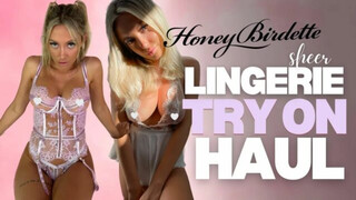 SHEER & LACY Lingerie Try on Haul | Honey Birdette 2022