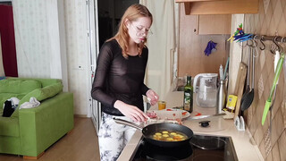 6. Beauty in the Kitchen: Gorgeous woman’s Egg-cellent Cooking Secrets Revealed!