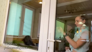 3. Window cleaning! ASMR no music