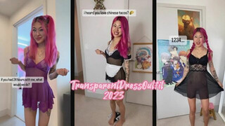 ????Transparent Dress Challenge???? [4K] Girls Without Underwear – 19