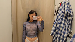 7. See through lingerie and clothes try on Haul