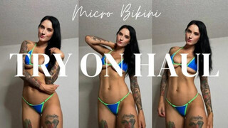 Tiny Bikini Try On Haul ft Dossier Perfume