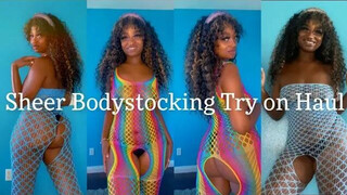 Spicy Sheer Bodystocking Try On Haul | SHEIN | See Through